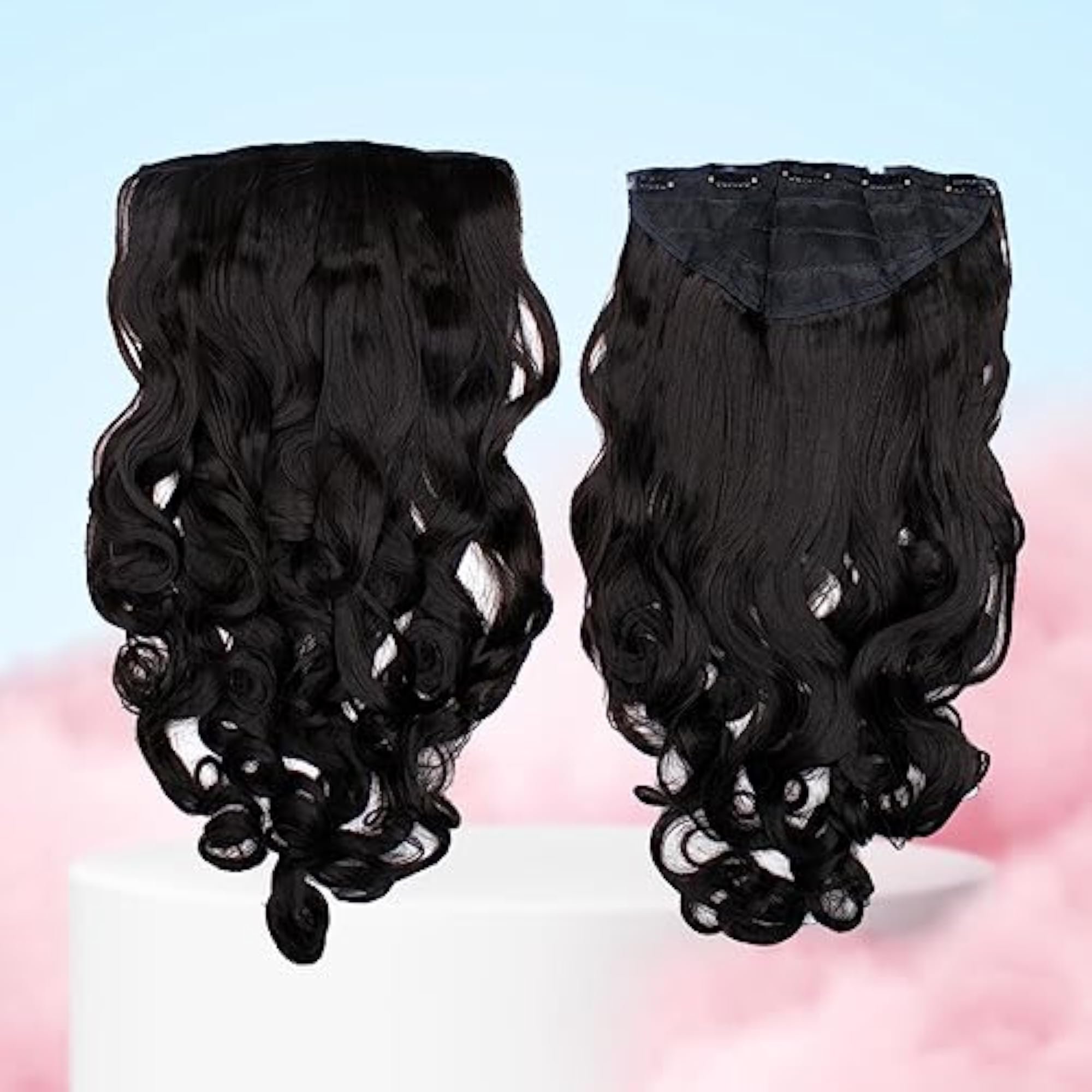 Long 5 Clip Based Curly Hair Extension For Women
